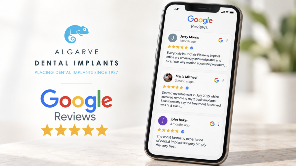 Dental implants treatment patient reviews at Algarve Dental Implants